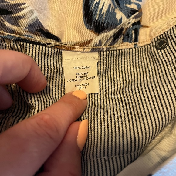 MADEWELL Cream Tropical Palm Print Floral Shorts womens size 31 - Picture 4 of 6